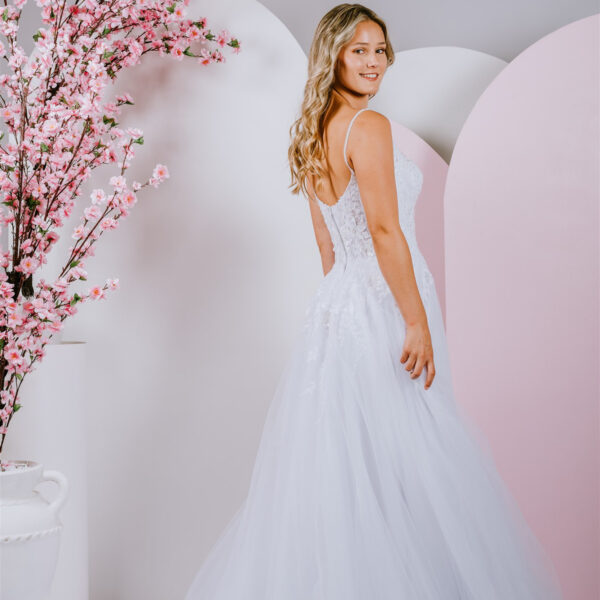 strapless style debutante gown